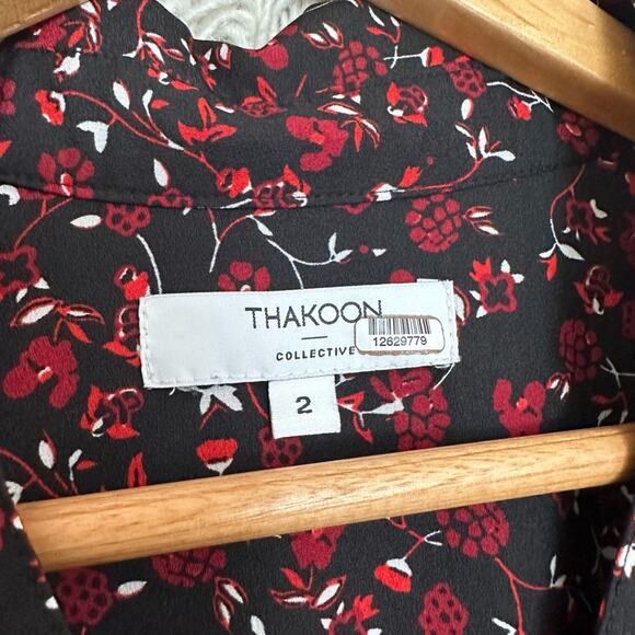 Thakoon Collective Floral Printed Shirt Dress - Picture 3 of 8